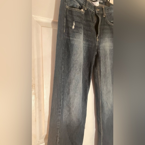Roebuck And Co. Heritage Supply Company NWOT Athletic Dark 32X32 Stressed Jeans - Picture 5 of 10